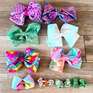 👀10 JOJO SIWA Hair Bows, sequins - Halloween - Mermaid